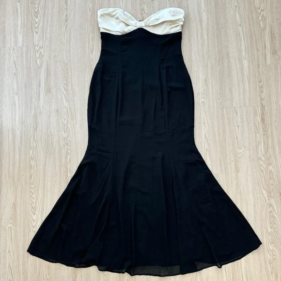 Petal & pup Runaway strapless chiffon maxi dress nwot - Picture 9 of 9